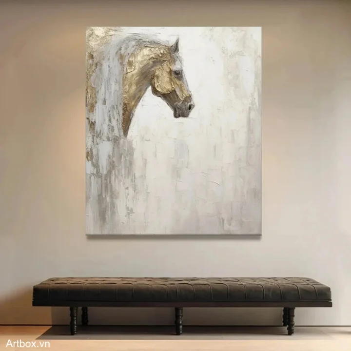 Hồn Thiên Nhiên – Tranh Sơn Acrylic Trừu Tượng Hình thể Đa sắc Trang Trí Phòng khách, Phòng ngủ – Phong Cách Hiện Đại