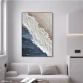 Bờ Biển Mơ Màng – Tranh Sơn Acrylic Trừu Tượng Biển Đa sắc Trang Trí Phòng khách, Phòng ngủ – Phong Cách Hiện Đại